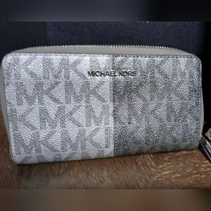 Michael Kors Gray Monogram Wallet